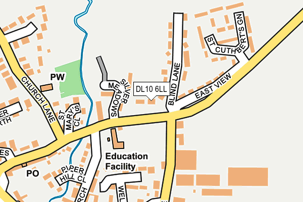 DL10 6LL map - OS OpenMap – Local (Ordnance Survey)