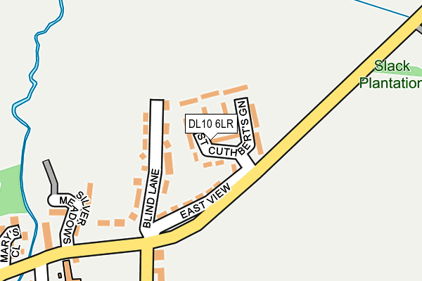 DL10 6LR map - OS OpenMap – Local (Ordnance Survey)