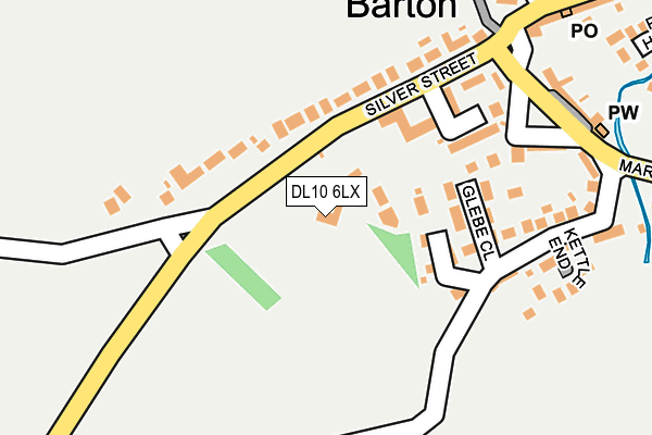 DL10 6LX map - OS OpenMap – Local (Ordnance Survey)