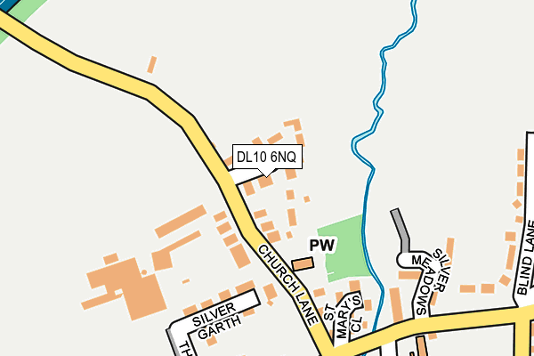DL10 6NQ map - OS OpenMap – Local (Ordnance Survey)