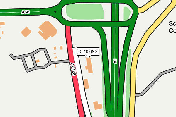DL10 6NS map - OS OpenMap – Local (Ordnance Survey)