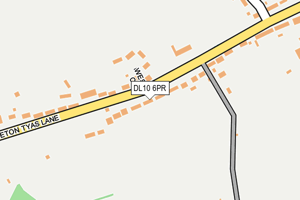 DL10 6PR map - OS OpenMap – Local (Ordnance Survey)