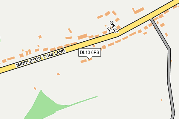 DL10 6PS map - OS OpenMap – Local (Ordnance Survey)
