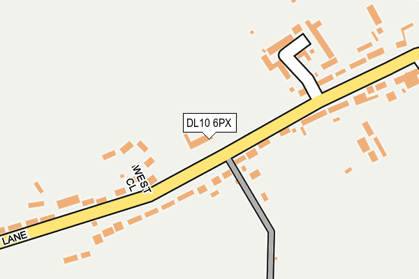 DL10 6PX map - OS OpenMap – Local (Ordnance Survey)