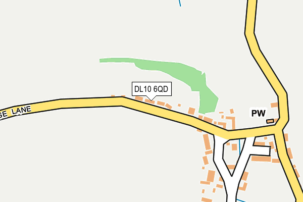 DL10 6QD map - OS OpenMap – Local (Ordnance Survey)