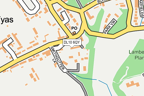 DL10 6QY map - OS OpenMap – Local (Ordnance Survey)