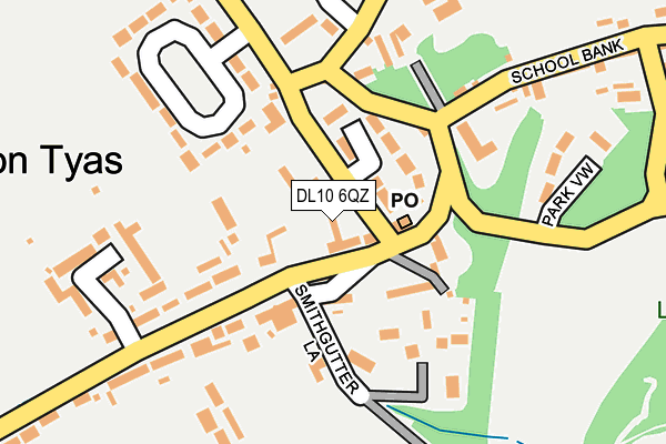 DL10 6QZ map - OS OpenMap – Local (Ordnance Survey)