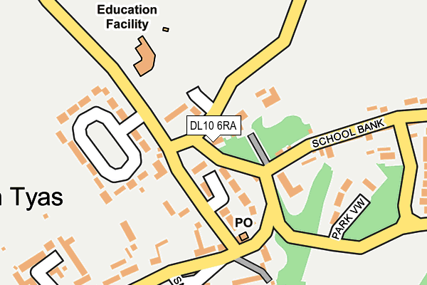 DL10 6RA map - OS OpenMap – Local (Ordnance Survey)