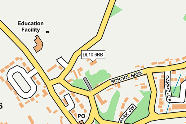 DL10 6RB map - OS OpenMap – Local (Ordnance Survey)