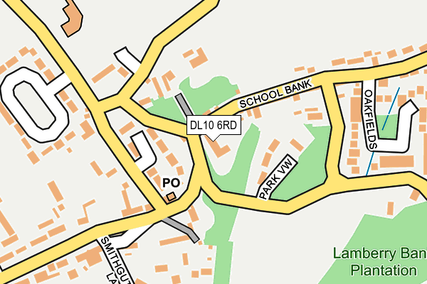 DL10 6RD map - OS OpenMap – Local (Ordnance Survey)