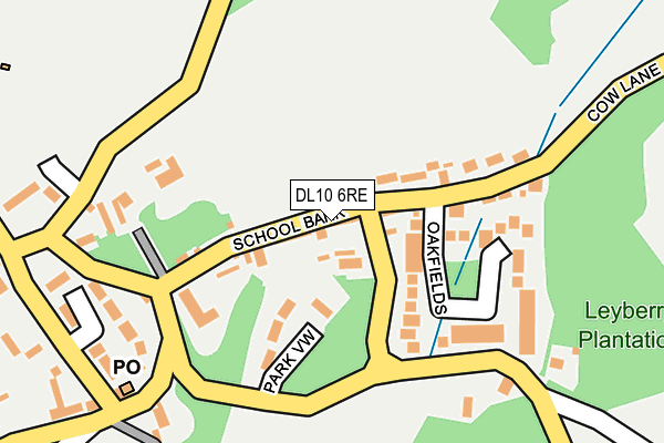 DL10 6RE map - OS OpenMap – Local (Ordnance Survey)