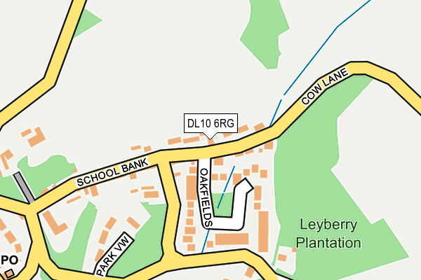 DL10 6RG map - OS OpenMap – Local (Ordnance Survey)