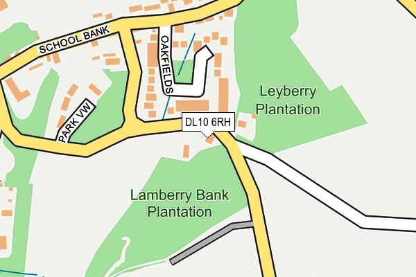 DL10 6RH map - OS OpenMap – Local (Ordnance Survey)