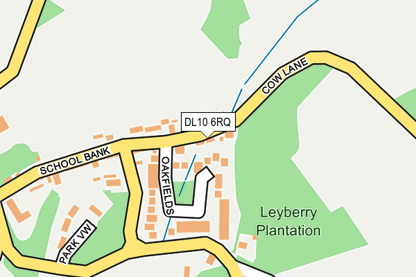DL10 6RQ map - OS OpenMap – Local (Ordnance Survey)