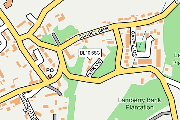 DL10 6SG map - OS OpenMap – Local (Ordnance Survey)