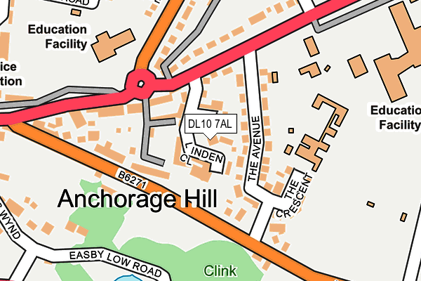DL10 7AL map - OS OpenMap – Local (Ordnance Survey)