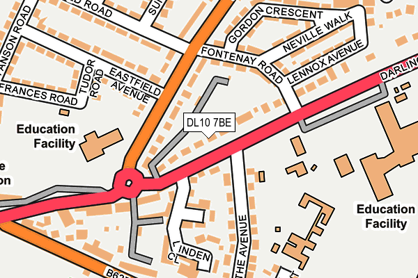 DL10 7BE map - OS OpenMap – Local (Ordnance Survey)