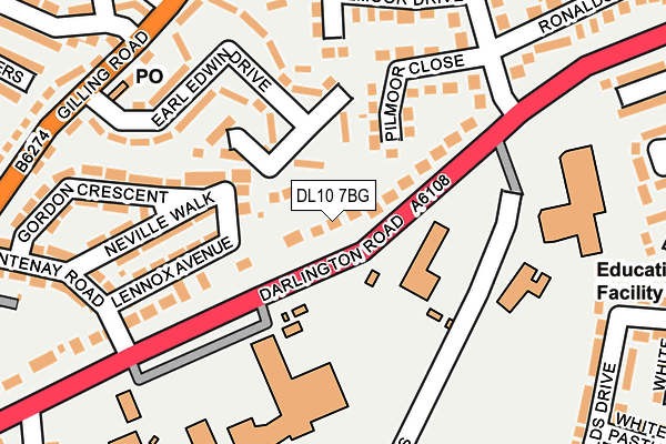 DL10 7BG map - OS OpenMap – Local (Ordnance Survey)