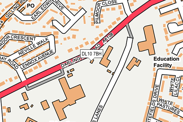 DL10 7BH map - OS OpenMap – Local (Ordnance Survey)