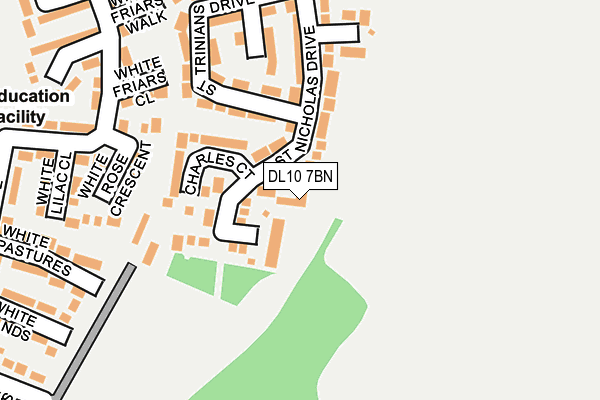 DL10 7BN map - OS OpenMap – Local (Ordnance Survey)