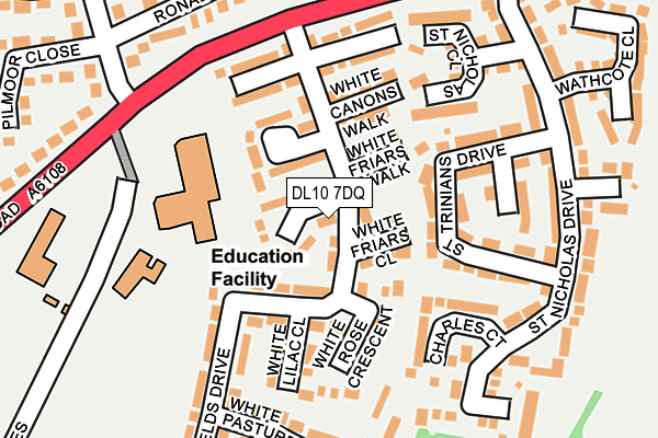 DL10 7DQ map - OS OpenMap – Local (Ordnance Survey)
