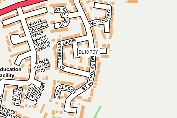 DL10 7DY map - OS OpenMap – Local (Ordnance Survey)