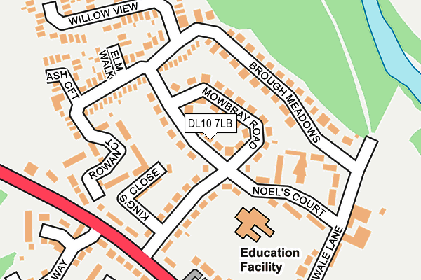 DL10 7LB map - OS OpenMap – Local (Ordnance Survey)