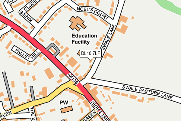 DL10 7LF map - OS OpenMap – Local (Ordnance Survey)
