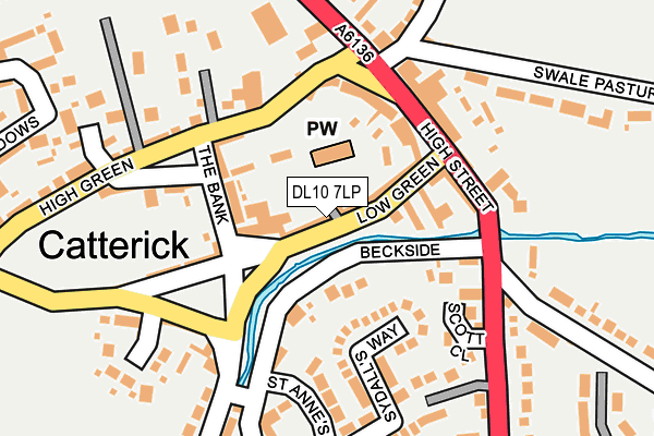 DL10 7LP map - OS OpenMap – Local (Ordnance Survey)