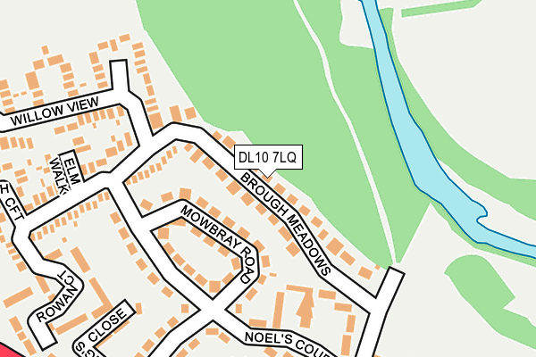 DL10 7LQ map - OS OpenMap – Local (Ordnance Survey)