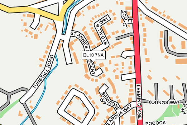 DL10 7NA map - OS OpenMap – Local (Ordnance Survey)
