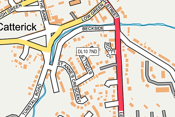 DL10 7ND map - OS OpenMap – Local (Ordnance Survey)