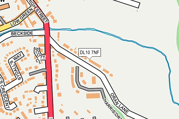 DL10 7NF map - OS OpenMap – Local (Ordnance Survey)