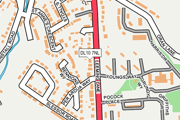 DL10 7NL map - OS OpenMap – Local (Ordnance Survey)