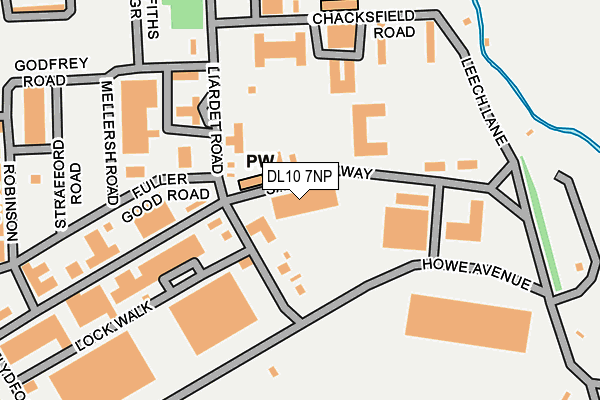 DL10 7NP map - OS OpenMap – Local (Ordnance Survey)