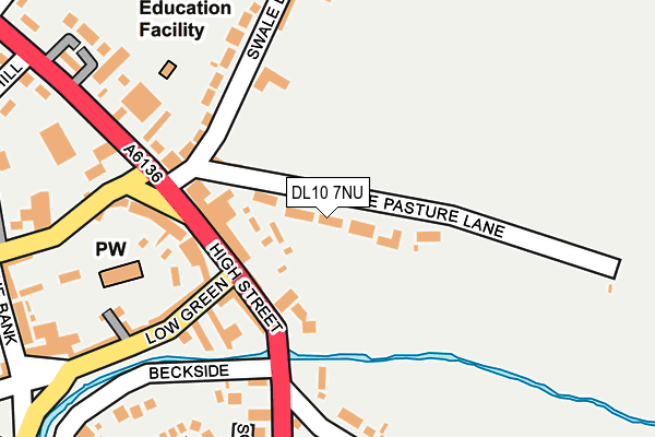 DL10 7NU map - OS OpenMap – Local (Ordnance Survey)