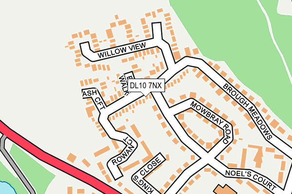 DL10 7NX map - OS OpenMap – Local (Ordnance Survey)