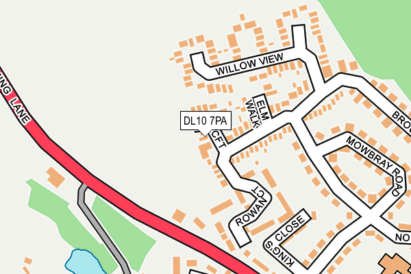 DL10 7PA map - OS OpenMap – Local (Ordnance Survey)
