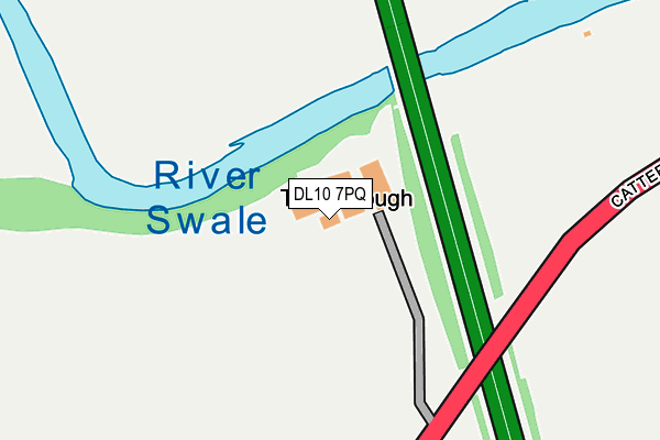 DL10 7PQ map - OS OpenMap – Local (Ordnance Survey)