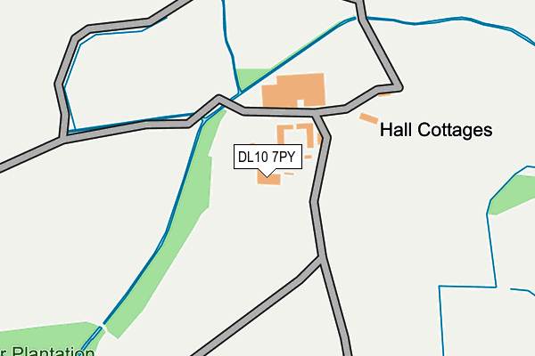 DL10 7PY map - OS OpenMap – Local (Ordnance Survey)