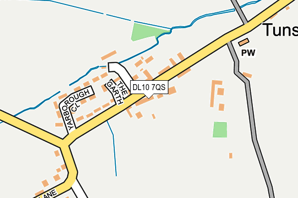 DL10 7QS map - OS OpenMap – Local (Ordnance Survey)