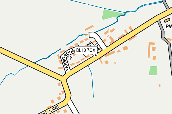 DL10 7QX map - OS OpenMap – Local (Ordnance Survey)