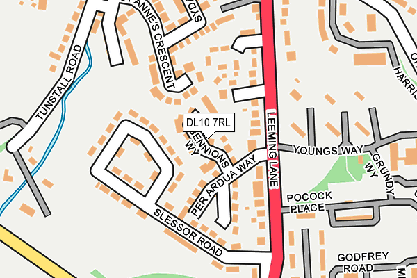 DL10 7RL map - OS OpenMap – Local (Ordnance Survey)