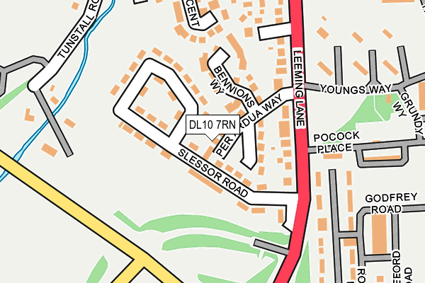 DL10 7RN map - OS OpenMap – Local (Ordnance Survey)