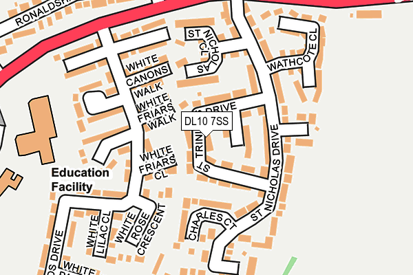 DL10 7SS map - OS OpenMap – Local (Ordnance Survey)
