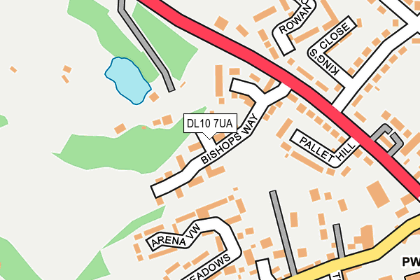 DL10 7UA map - OS OpenMap – Local (Ordnance Survey)