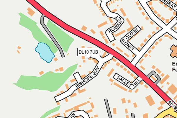DL10 7UB map - OS OpenMap – Local (Ordnance Survey)