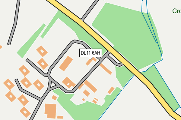 DL11 6AH map - OS OpenMap – Local (Ordnance Survey)