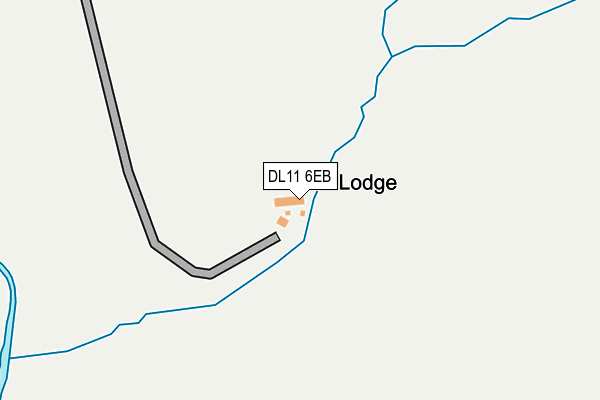 DL11 6EB map - OS OpenMap – Local (Ordnance Survey)