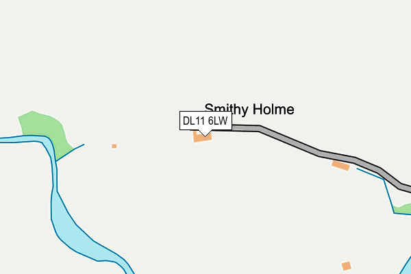 DL11 6LW map - OS OpenMap – Local (Ordnance Survey)